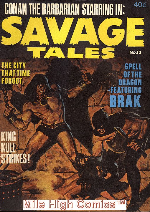 SAVAGE TALES (1971 Series)  (MARVEL/CURTIS) (CONAN) #13 AUSTRALIA Fine