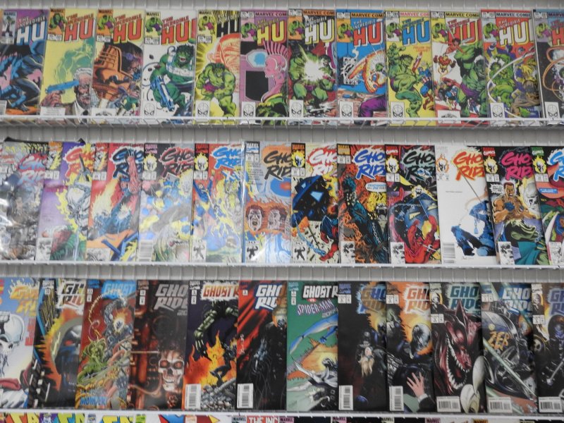 Huge Lot 190+ Comics W/Incredible Hulk, Ghost Rider, Storm+ Avg Fine+ Condition!