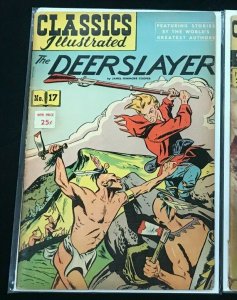 CLASSICS ILLUSTRATED #17+22 2PC LOT (VG+) JAMES FENIMORE COOPER!! 1965-66 