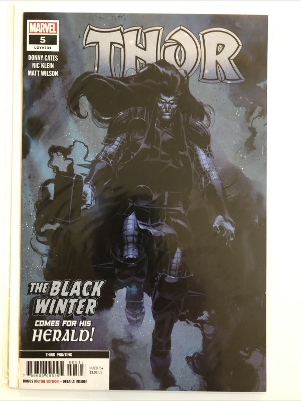 Thor #5 3rd Print Nic Klein Variant Marvel 2020 1ST FULL APP BLACK WINTER