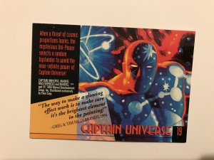 CAPTAIN UNIVERSE #19 card : 1994 Marvel Masterpieces, NM; Hilderbrandt art