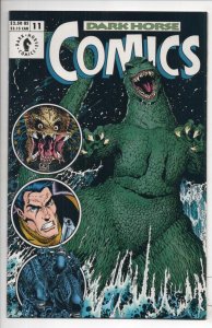 DARK HORSE COMICS #11, NM-, Godzilla, 1992 1993 Predator, Aliens