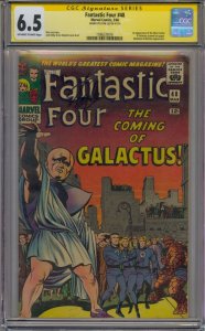 FANTASTIC FOUR #48 CGC 6.5 SS SIGNED STAN LEE 1ST SILVER SURFER GALACTUS CAMEO