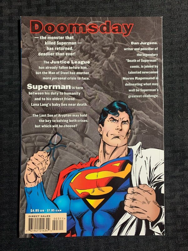 1999 SUPERMAN The Doomsday Wars #3 SC VF 8.0 DC Comics / Dan Jurgens