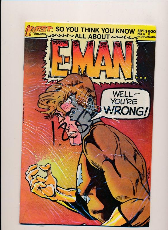 FIRST Comics LOT of 5! E-MAN #7,#6,#3,#2,#1 VERY FINE+ (HX856) 