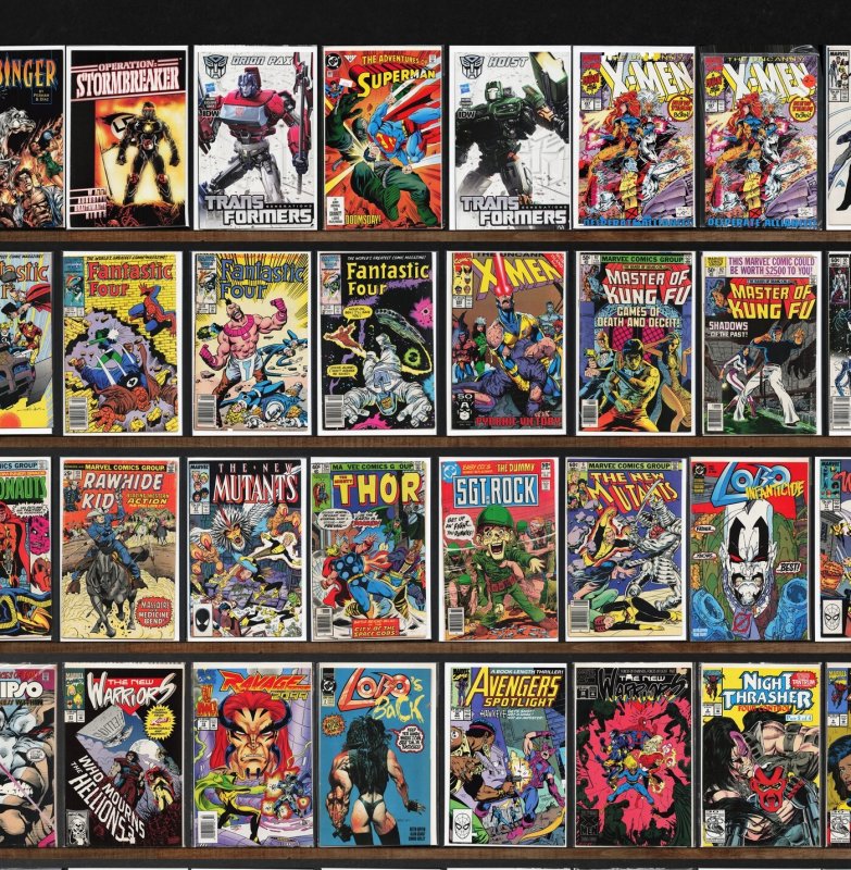 Huge Lot 150+ Comics with The New Warriors, The Transformers & More!