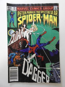 The Spectacular Spider-Man #64 (1982) GD+ Condition Moisture damage