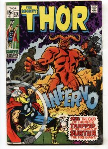 THOR #176--1970--MARVEL--COMIC BOOK--Silver-Age