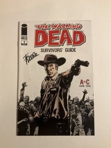 Walking Dead Survivors Guide 1 Near Mint Nm Signed Moore Image