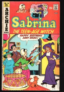 Sabrina The Teen-Age Witch #26 1975-Archie-Birthday party cover-Della the Hea...