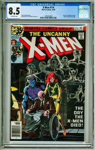 X-Men #114 CGC 8.5! OW Pages! small crack side of slab