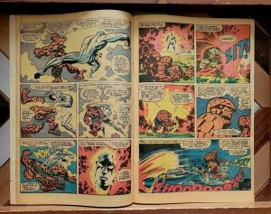 Fantastic Four #55 VG- (Marvel 1966) Iconic Kirby cover. THING vs SILVER SURFER  