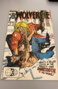 Wolverine #10 (1989)vs sabertooth 1 st battle