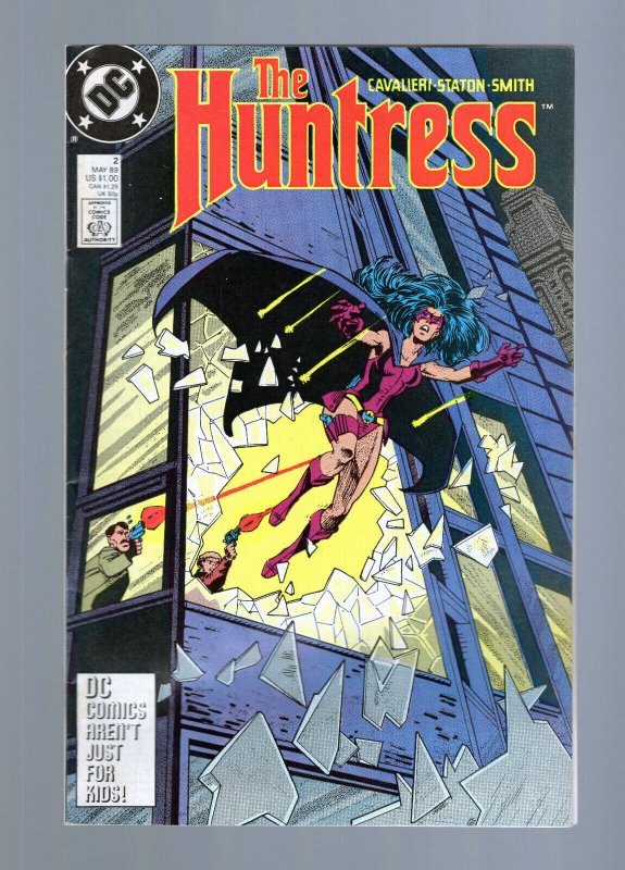 Huntress #2 - Joe Staton, Bob Smith Cover Art. Joey Cavalieri Story. (8.0) 1989