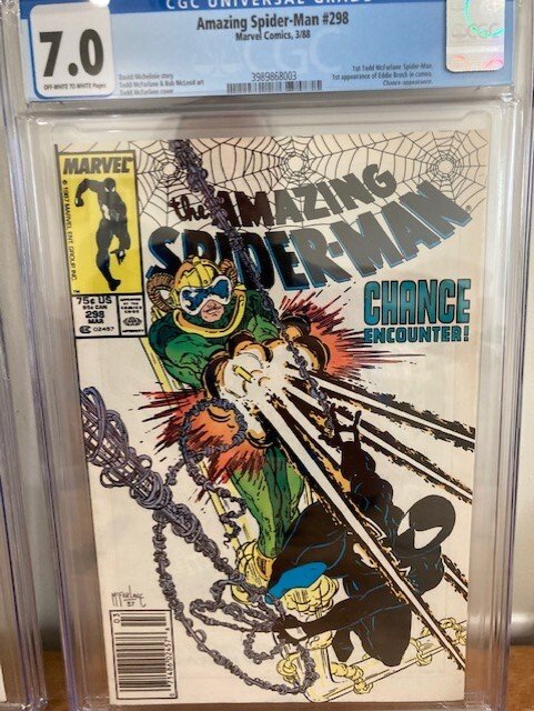 Amazing Spider-Man #298 CGC 7.0 & Spider-Man #1 (1990) CGC 9.6 (McFarlane Set)