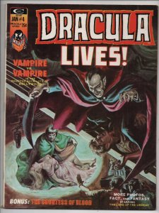 DRACULA  LIVES Magazine #4, VF, 1974, Chan Norem Ayers, more Vampire in store