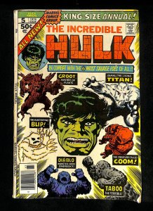 Incredible Hulk Annual #5 2nd Appearance Groot!