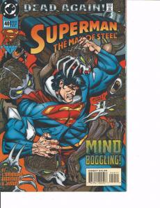 Lot Of 2 DC Books Superman Man of Steel #40 and #38   ON2