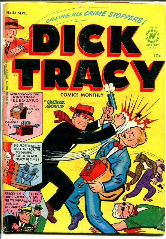 Dick Tracy  #55 1952-Harvey-Chester Gould-FBI feature-G/VG