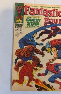 Fantastic Four #73 (1968)Guest starring bonanza spiderman, Thor, DD