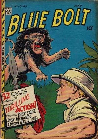 Blue Bolt (1948 series) #12, Good+ (Stock photo)