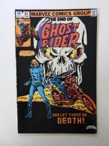 Ghost Rider #81 (1983) final issue VF condition