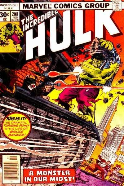 Incredible Hulk (1968 series) #208, VF- (Stock photo)