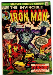 Iron Man #56 (6.5) 1972  THE FURY OF FANGOR! Dr Strange App Marvel ID02G