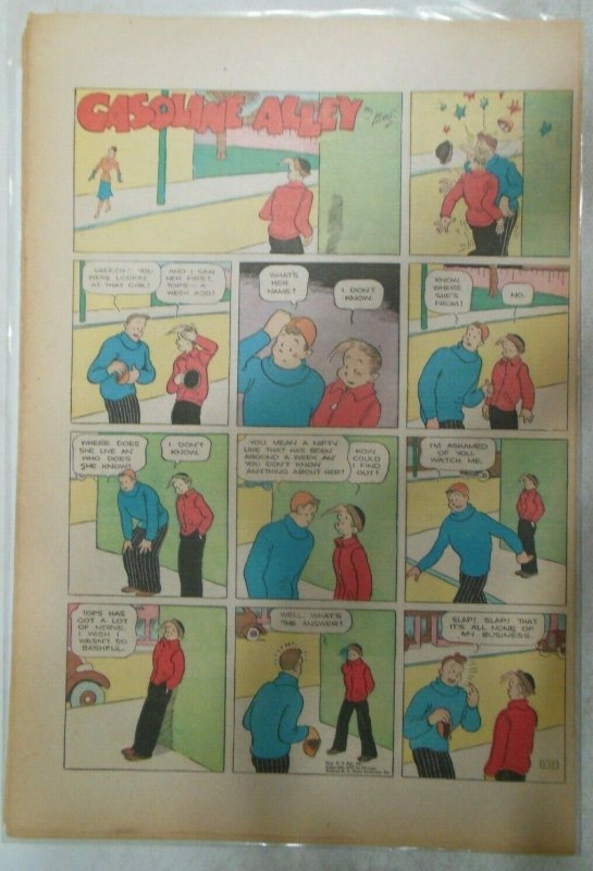 19 Gasoline Alley Sunday Pages by Frank King from 1937 Size: 11 x 15 inches