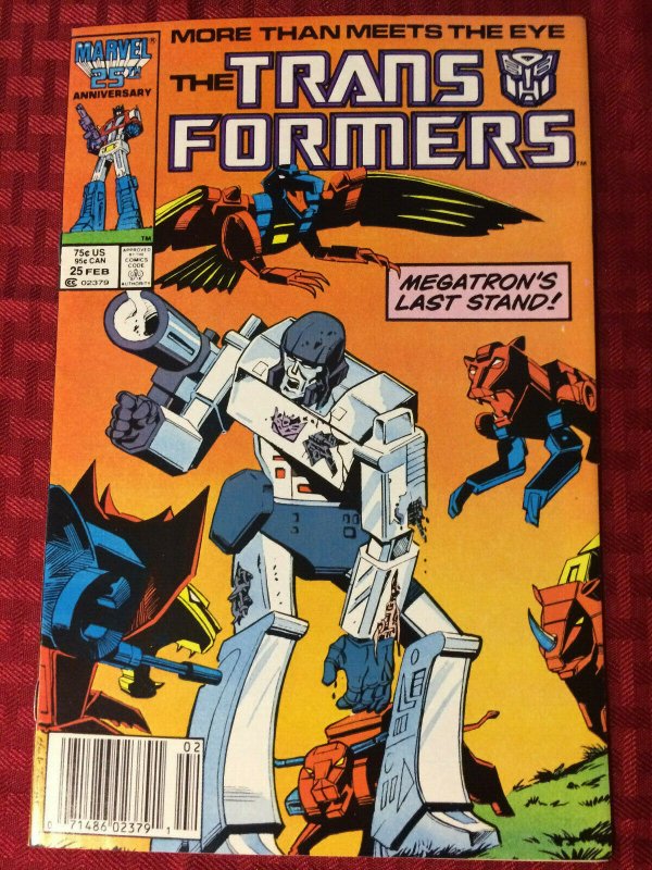 Transformers #25 1987 Megatron's Last Stand! Marvel Comics VF/VF+