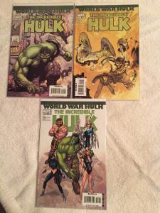 WORLD WAR HULK--THE INCREDIBLE HULK-#'s 109,110,111 / 2007-MARVEL