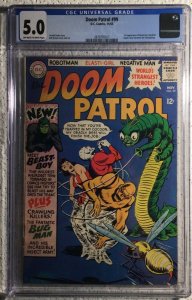 D.C. Comics, Doom Patrol #99, CGC 5.0, 1st Beast Boy! Look!