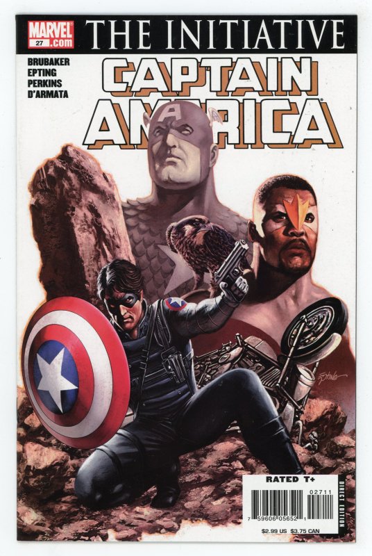 Captain America #27 (2005 v5) Ed Brubaker Winter Soldier Black Widow VF