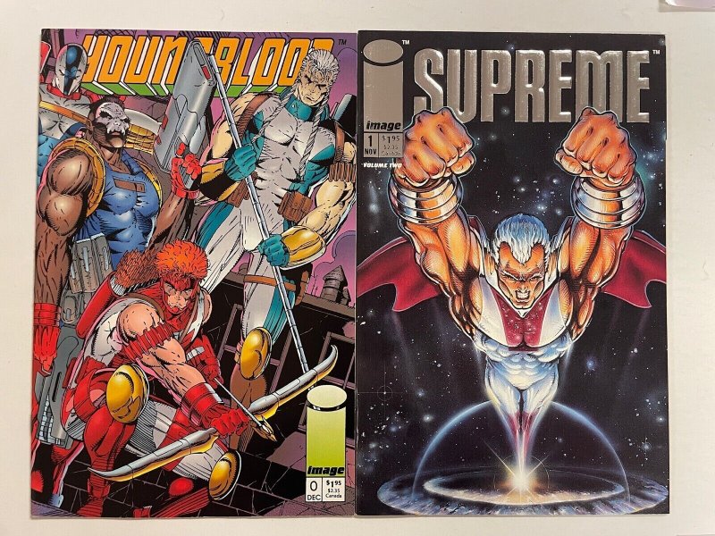 3 Image Comic Books Stormwatch # 1 Supreme # 1 Youngblood # 0  83 NO6