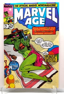 Marvel Age #76 (1989) She Hulk in Bikini J.Byrne cover WP NM/MT