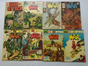 War comic lot 38 different issues avg 5.0 VG FN (Charlton)