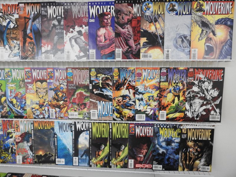 Huge Lot of 220+ Comics W/ All Wolverine!! Average VF- Condition!