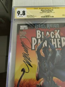 ((SALE!!)) CGC 9.8 NM+/MT SIGNED SHURI AS BLACK PANTHER #3 MCU J. Scott Campbell