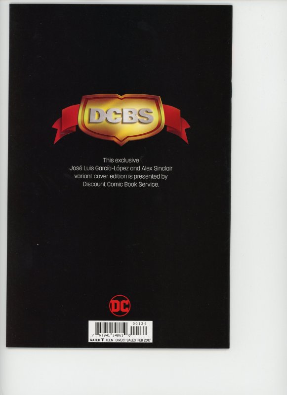 Justice League vs Suicide Squad 1 DCBS JLG Lopez Variant 9.0 (our highest grade)