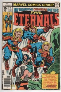 ETERNALS #17, VG+, Jack Kirby, Sersi, 1976 1977, more JK in store