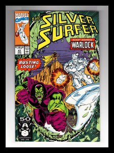 Silver Surfer #47 (1991) Warlock! Drax The Destroyer! / MC#42