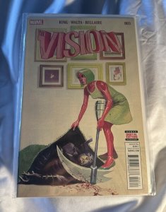 Marvel Comics • The Vision #3 • NM • King, Walta, Bellaire • Modern Era (2016)