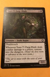 YUAN-TI FANG BLADE :  Magic the Gathering MtG,  Adventures in Forgotten Realms