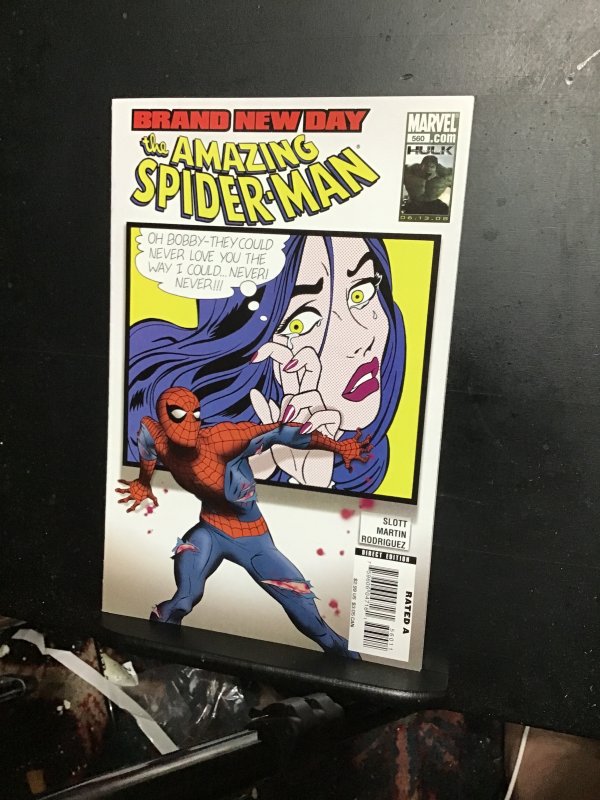 The Amazing Spider-Man #560 Super-high-grade! Paper Doll NM+ Lichtenstein cover!