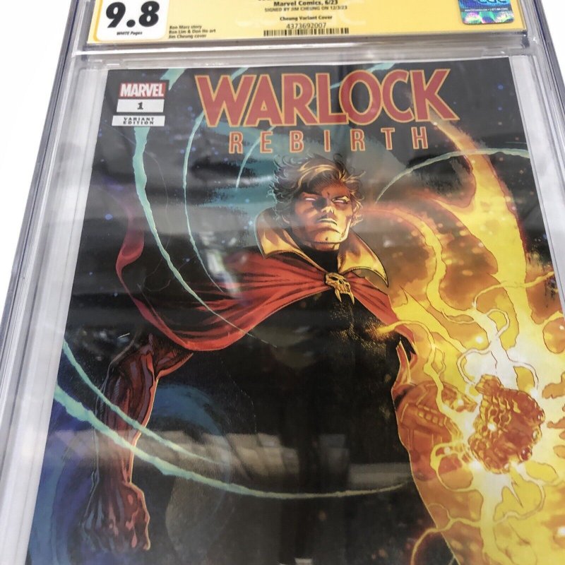 Warlock : Rebirth (2023) # 1 (CGC 9.8 SS) Signed Jim Cheung * Variant Cover