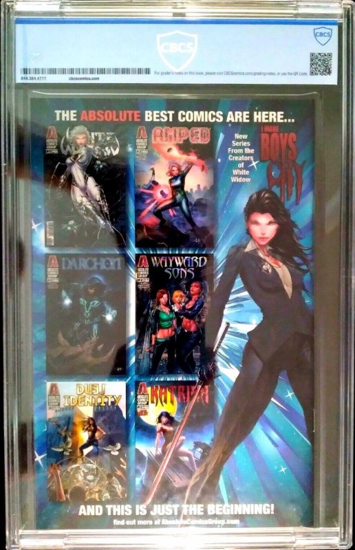 WHITE WIDOW #03 (2019) MIKE DEBALFO |  3-D LENTICULAR |  RED FOIL | 9.8 CBCS