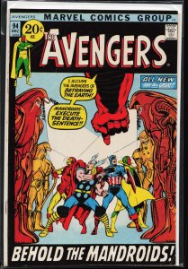 The Avengers #94 (1971) The Avengers [Key Issue]