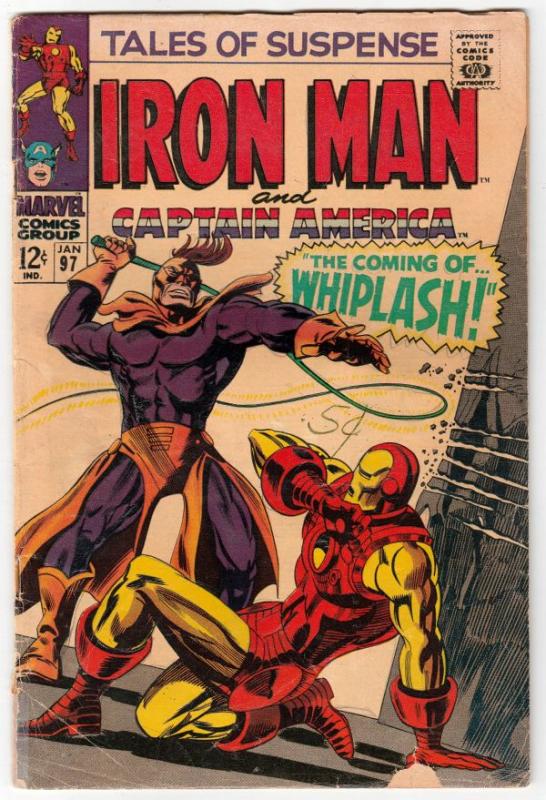 Tales of Suspense #97 (Jan-68) FN/VF+ High-Grade Iron Man, Captain America