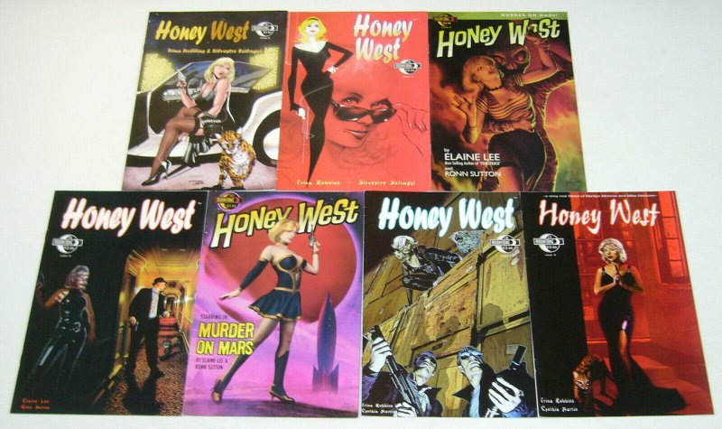 Honey West #1-7 VF/NM complete series - trina robbins - sexy noir set lot A