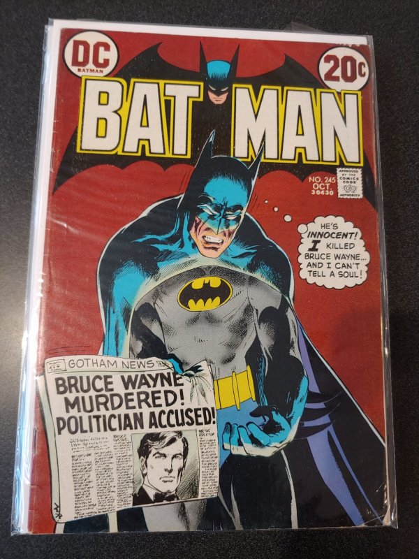 ​BATMAN #245 - Art by NEAL ADAMS! - 1st PRINT! - 1972 FINE -